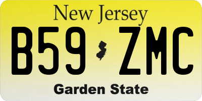 NJ license plate B59ZMC