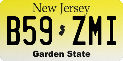 NJ license plate B59ZMI