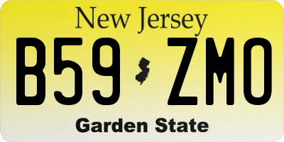 NJ license plate B59ZMO