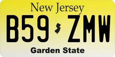 NJ license plate B59ZMW