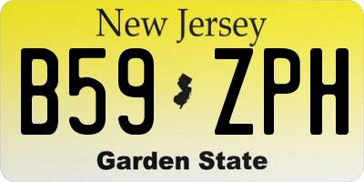 NJ license plate B59ZPH