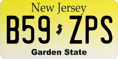 NJ license plate B59ZPS