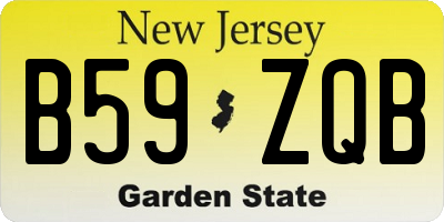 NJ license plate B59ZQB