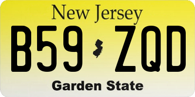 NJ license plate B59ZQD