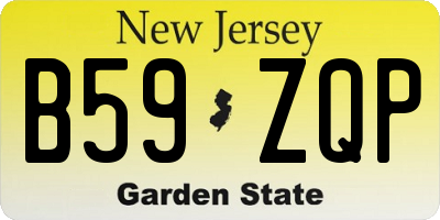 NJ license plate B59ZQP