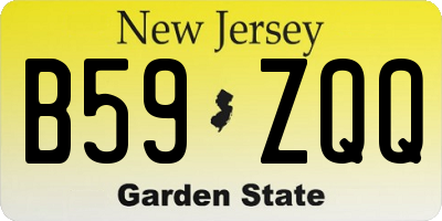 NJ license plate B59ZQQ