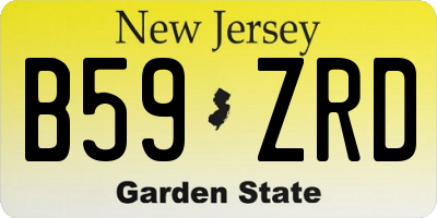 NJ license plate B59ZRD