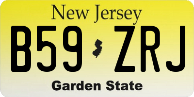 NJ license plate B59ZRJ