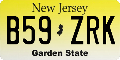 NJ license plate B59ZRK