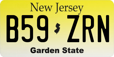 NJ license plate B59ZRN