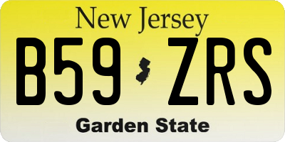NJ license plate B59ZRS