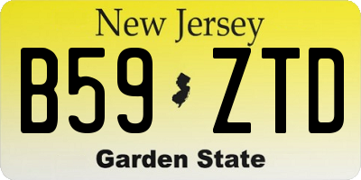 NJ license plate B59ZTD