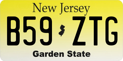 NJ license plate B59ZTG
