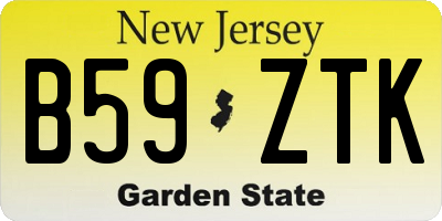 NJ license plate B59ZTK