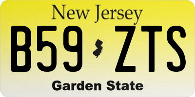 NJ license plate B59ZTS