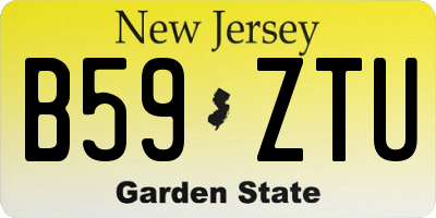 NJ license plate B59ZTU