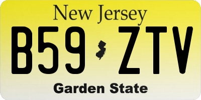 NJ license plate B59ZTV