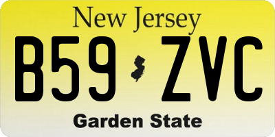 NJ license plate B59ZVC