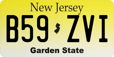 NJ license plate B59ZVI
