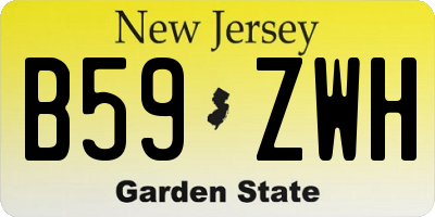 NJ license plate B59ZWH