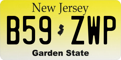 NJ license plate B59ZWP
