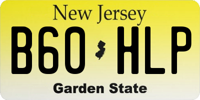 NJ license plate B60HLP