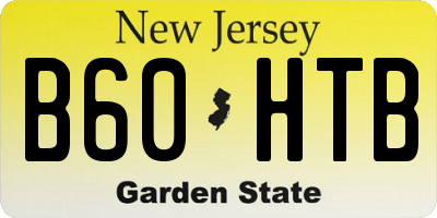 NJ license plate B60HTB