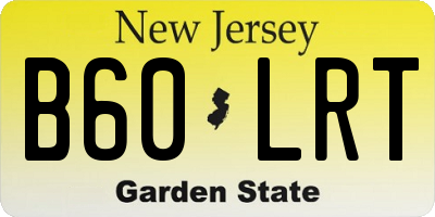 NJ license plate B60LRT