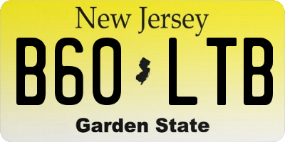 NJ license plate B60LTB