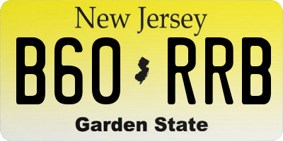 NJ license plate B60RRB