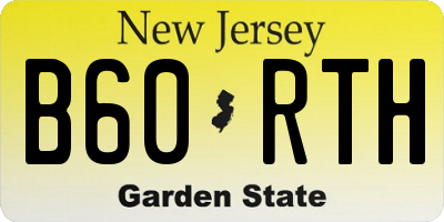 NJ license plate B60RTH