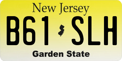 NJ license plate B61SLH