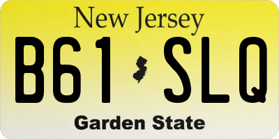 NJ license plate B61SLQ