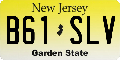 NJ license plate B61SLV