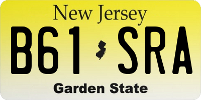 NJ license plate B61SRA