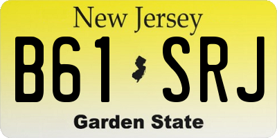 NJ license plate B61SRJ