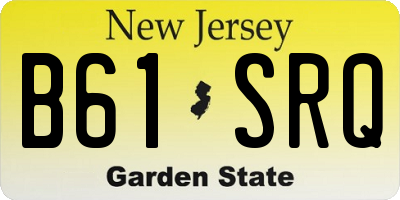 NJ license plate B61SRQ