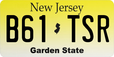 NJ license plate B61TSR