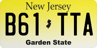 NJ license plate B61TTA