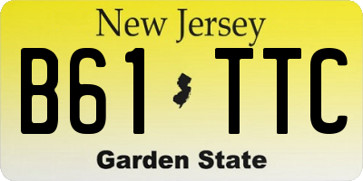 NJ license plate B61TTC