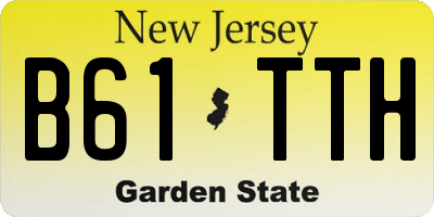 NJ license plate B61TTH