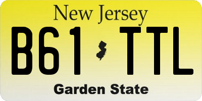 NJ license plate B61TTL