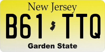 NJ license plate B61TTQ