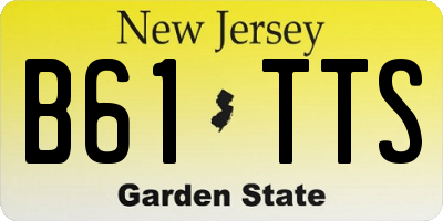 NJ license plate B61TTS