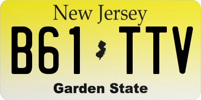 NJ license plate B61TTV