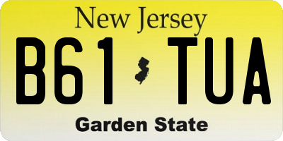NJ license plate B61TUA