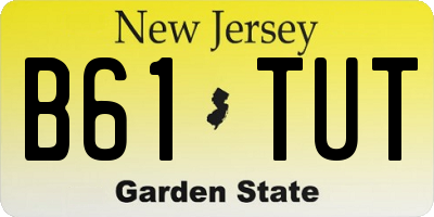 NJ license plate B61TUT