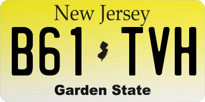 NJ license plate B61TVH