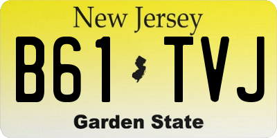 NJ license plate B61TVJ
