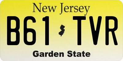 NJ license plate B61TVR